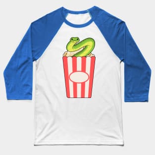 Snake Popcorn Baseball T-Shirt